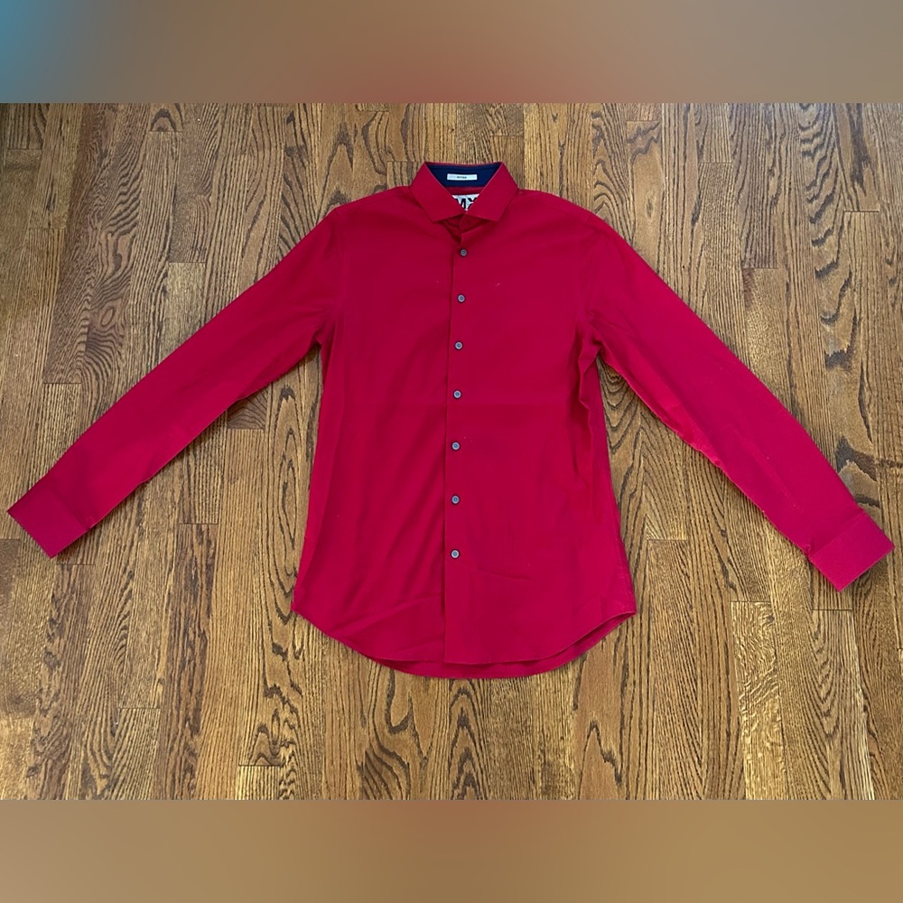 Men's Red Dress Shirt